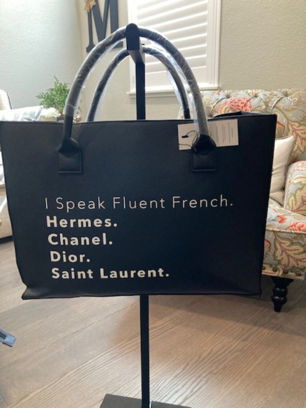 Fun Tote Bag - I Speak Fluent French